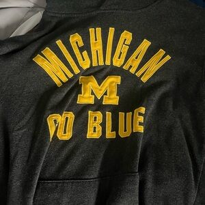 Collection B Dark Gray Hoodie with Yellow Lettering